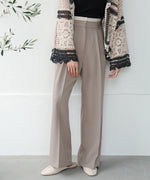 DOUBLE WAIST CENTER PRESSED SLACKS