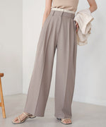 DOUBLE WAIST CENTER PRESSED SLACKS