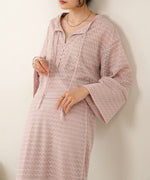 EMBROIDERY LACE CAFTAN BLOUSE