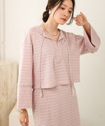 EMBROIDERY LACE CAFTAN BLOUSE