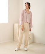 EMBROIDERY LACE CAFTAN BLOUSE