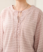 EMBROIDERY LACE CAFTAN BLOUSE