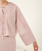 EMBROIDERY LACE CAFTAN BLOUSE