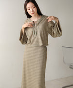 EMBROIDERY LACE CAFTAN BLOUSE