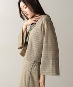 EMBROIDERY LACE CAFTAN BLOUSE