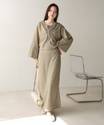 EMBROIDERY LACE CAFTAN BLOUSE