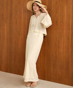 EMBROIDERY LACE I-LINE SKIRT