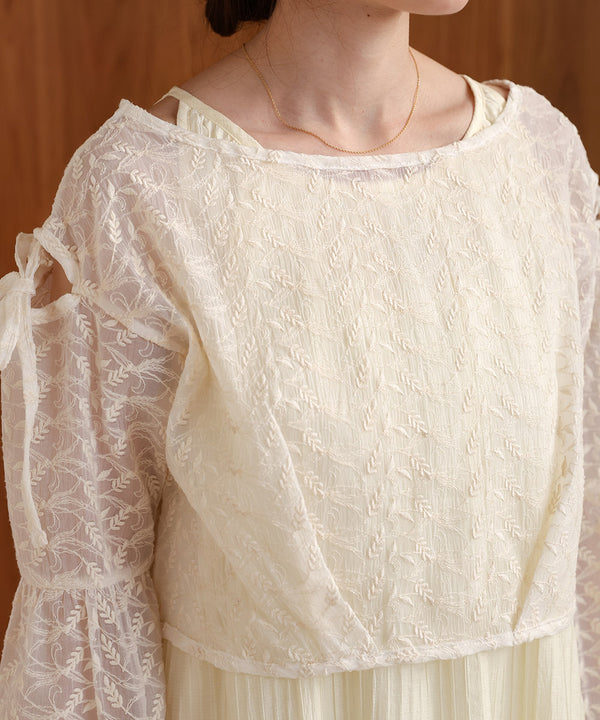 LACE BLOUSE + AMERI ONEPIECE SET