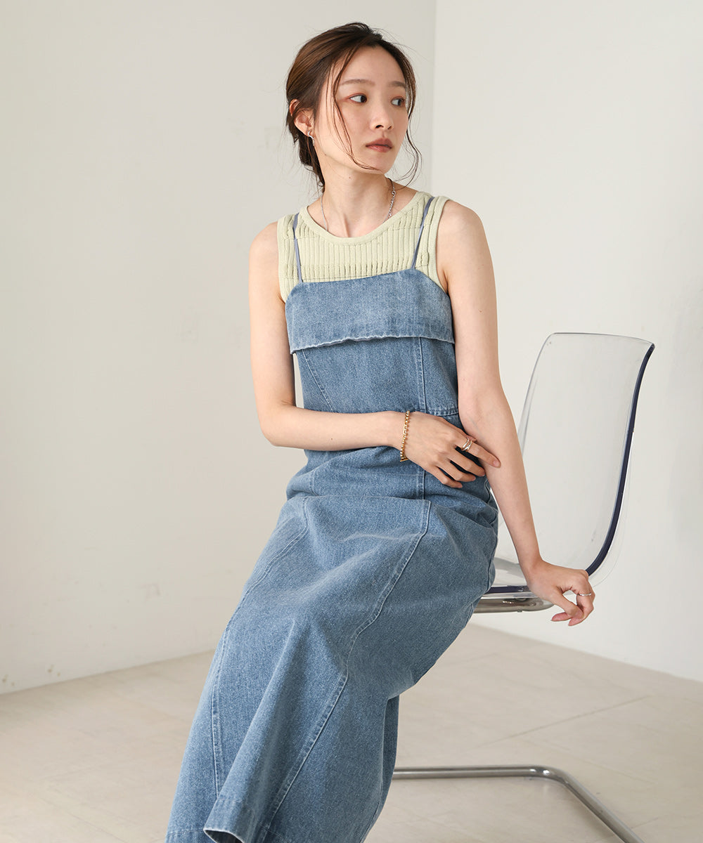 denim cami onepiece