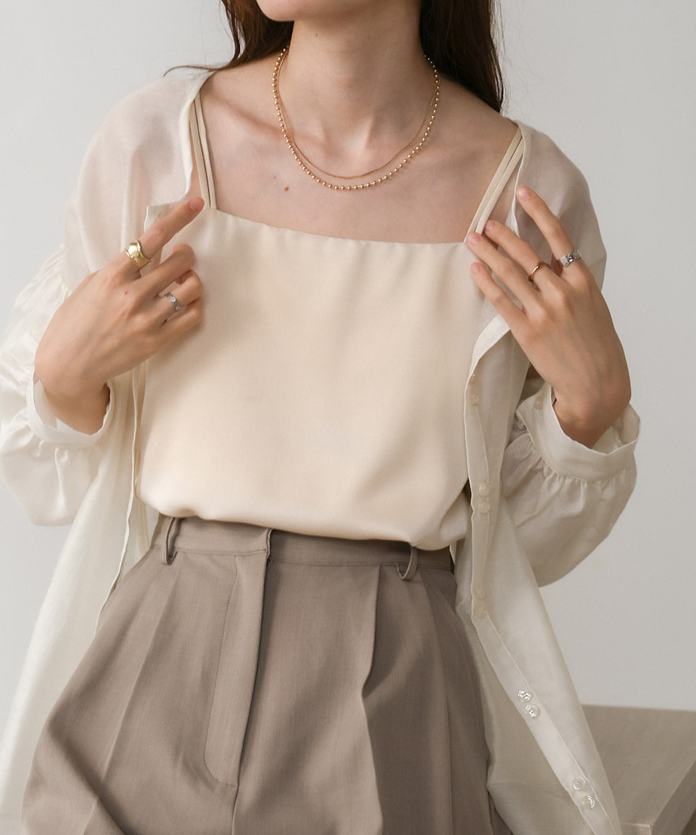 SATIN CAMISOLE WITH CUPS