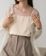 SATIN CAMISOLE WITH CUPS