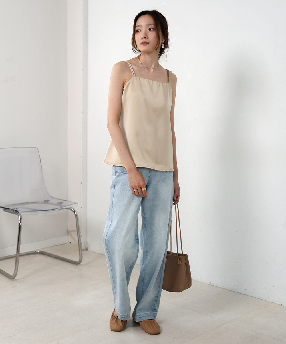 SATIN CAMISOLE WITH CUPS