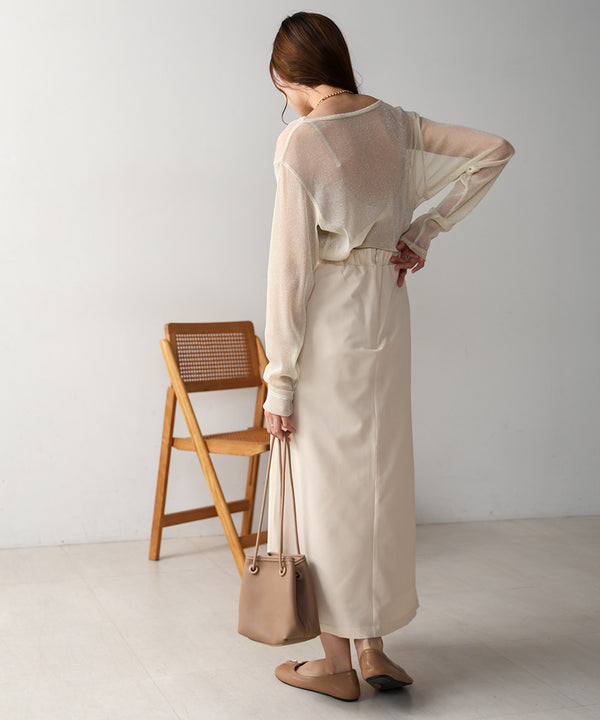 ロングプリーツスカート