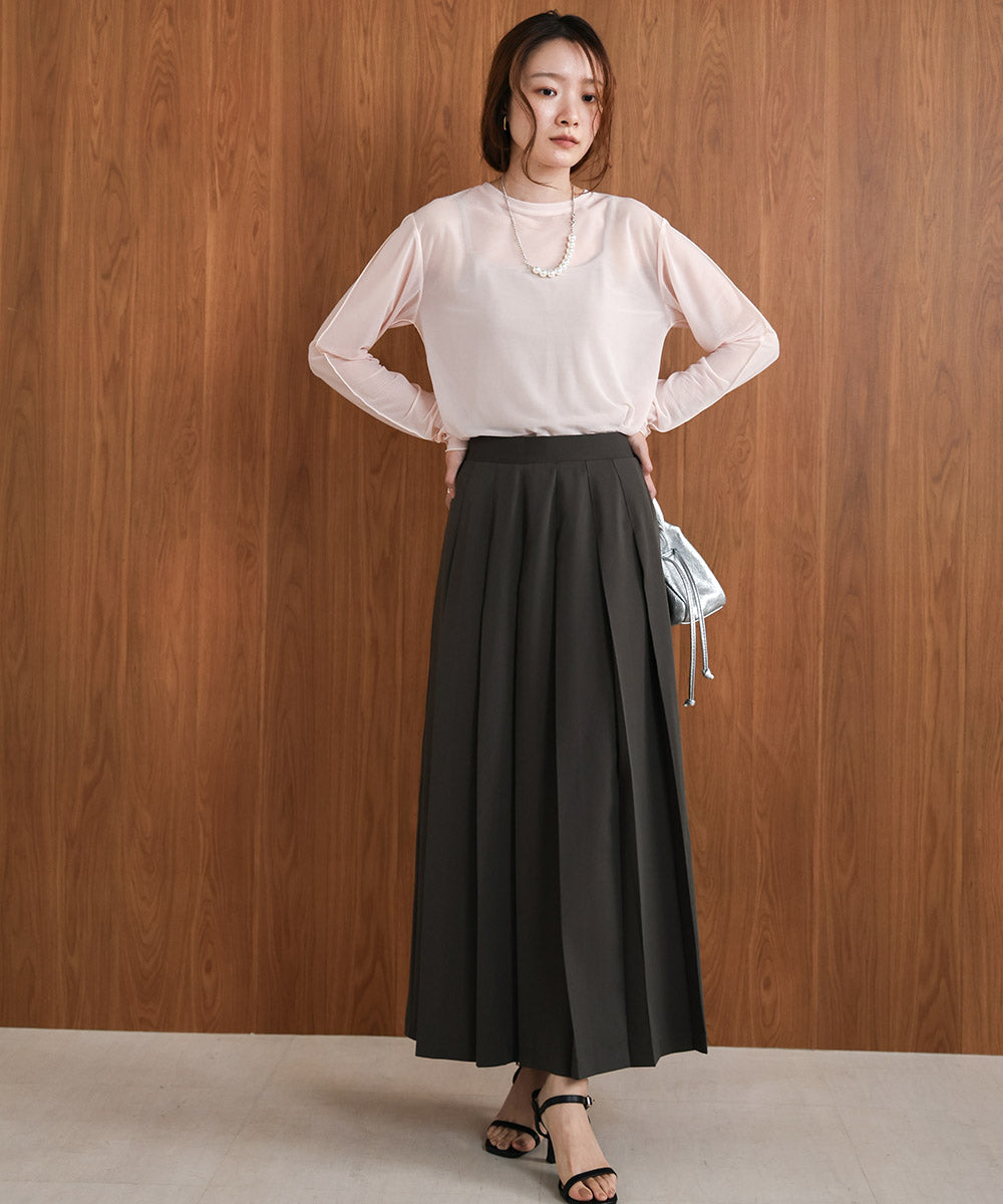 ロングプリーツスカート