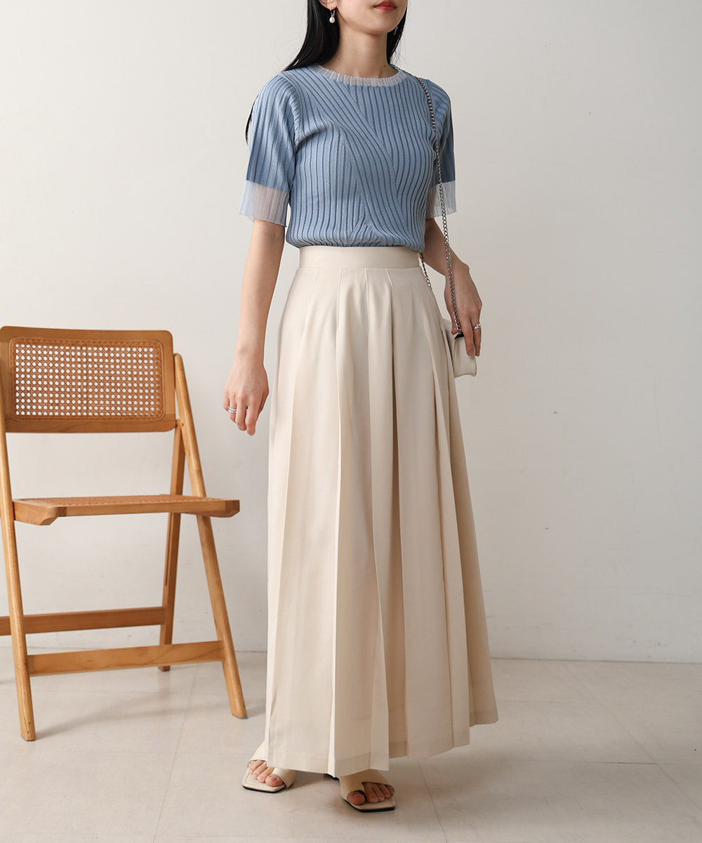 ロングプリーツスカート