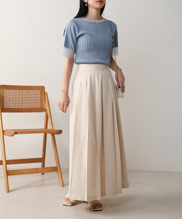 ロングプリーツスカート