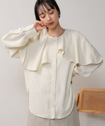 MODIFIED RUFFLE SLEEVE BLOUSE