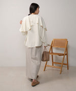 MODIFIED RUFFLE SLEEVE BLOUSE