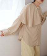 MODIFIED RUFFLE SLEEVE BLOUSE