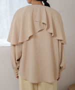 MODIFIED RUFFLE SLEEVE BLOUSE