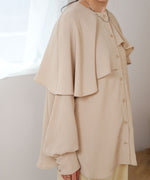 MODIFIED RUFFLE SLEEVE BLOUSE