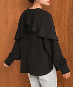 MODIFIED RUFFLE SLEEVE BLOUSE