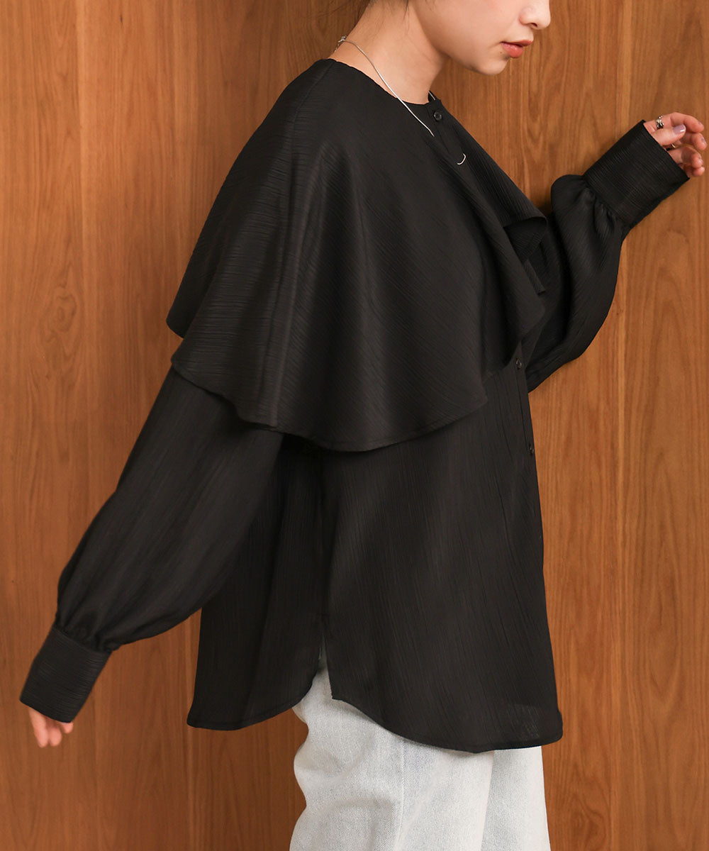 MODIFIED RUFFLE SLEEVE BLOUSE