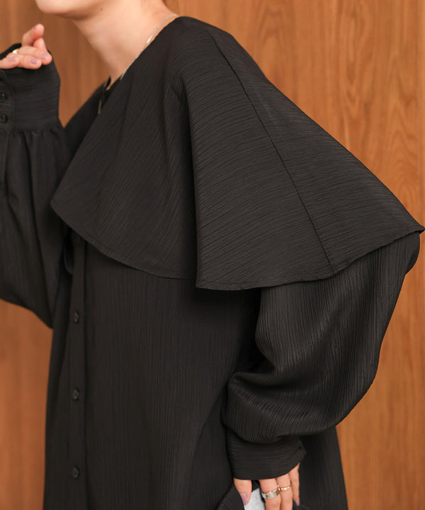 MODIFIED RUFFLE SLEEVE BLOUSE