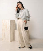 MODIFIED RUFFLE SLEEVE BLOUSE