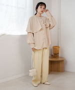 MODIFIED RUFFLE SLEEVE BLOUSE