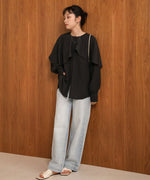MODIFIED RUFFLE SLEEVE BLOUSE