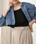 SQUARE NECK TUCK DESIGN TANK TOP