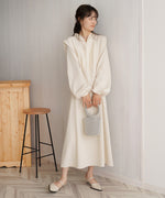 KEY NECK JACQUARD ONEPIECE