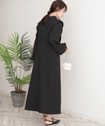 KEY NECK JACQUARD ONEPIECE