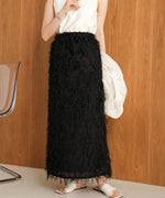fringe tight skirt