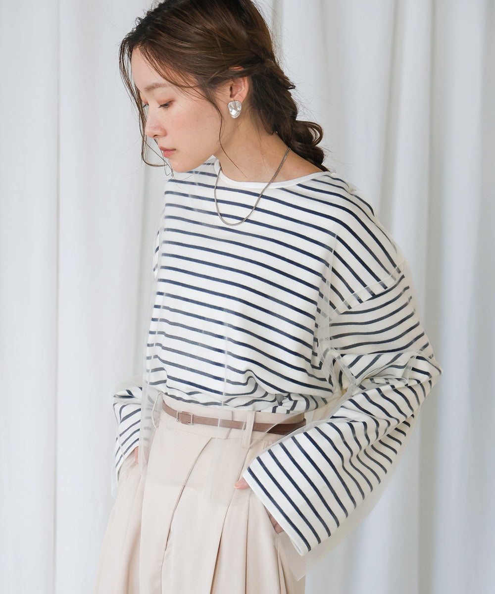 【公式サイト限定価格】tulle border tops