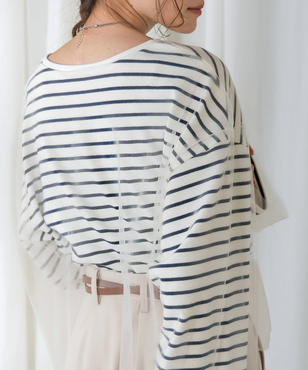 【公式サイト限定価格】tulle border tops