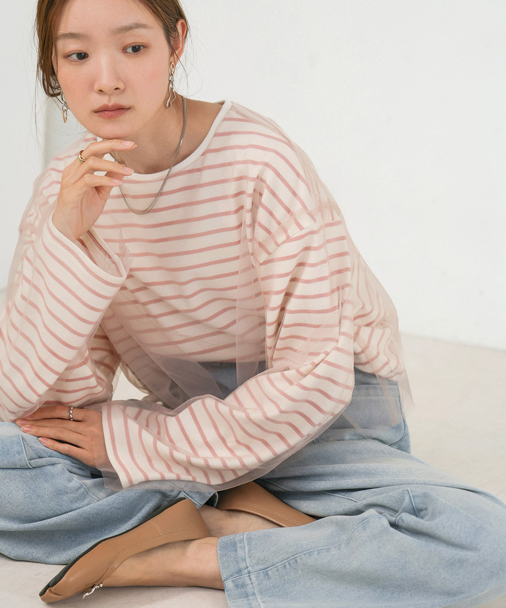 【公式サイト限定価格】tulle border tops