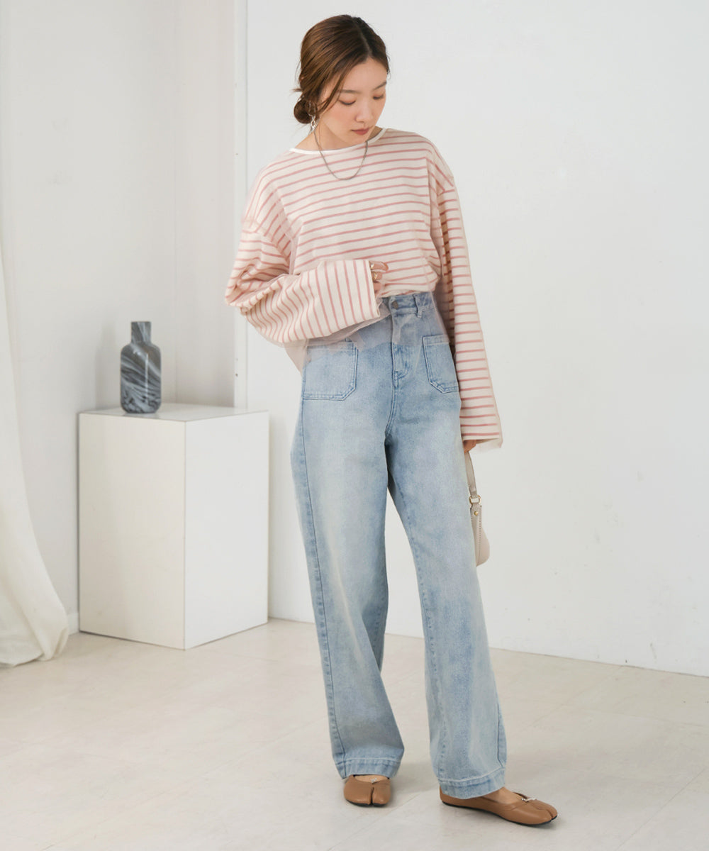 【公式サイト限定価格】tulle border tops