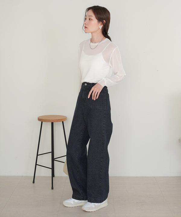 ベーシックシアートップス