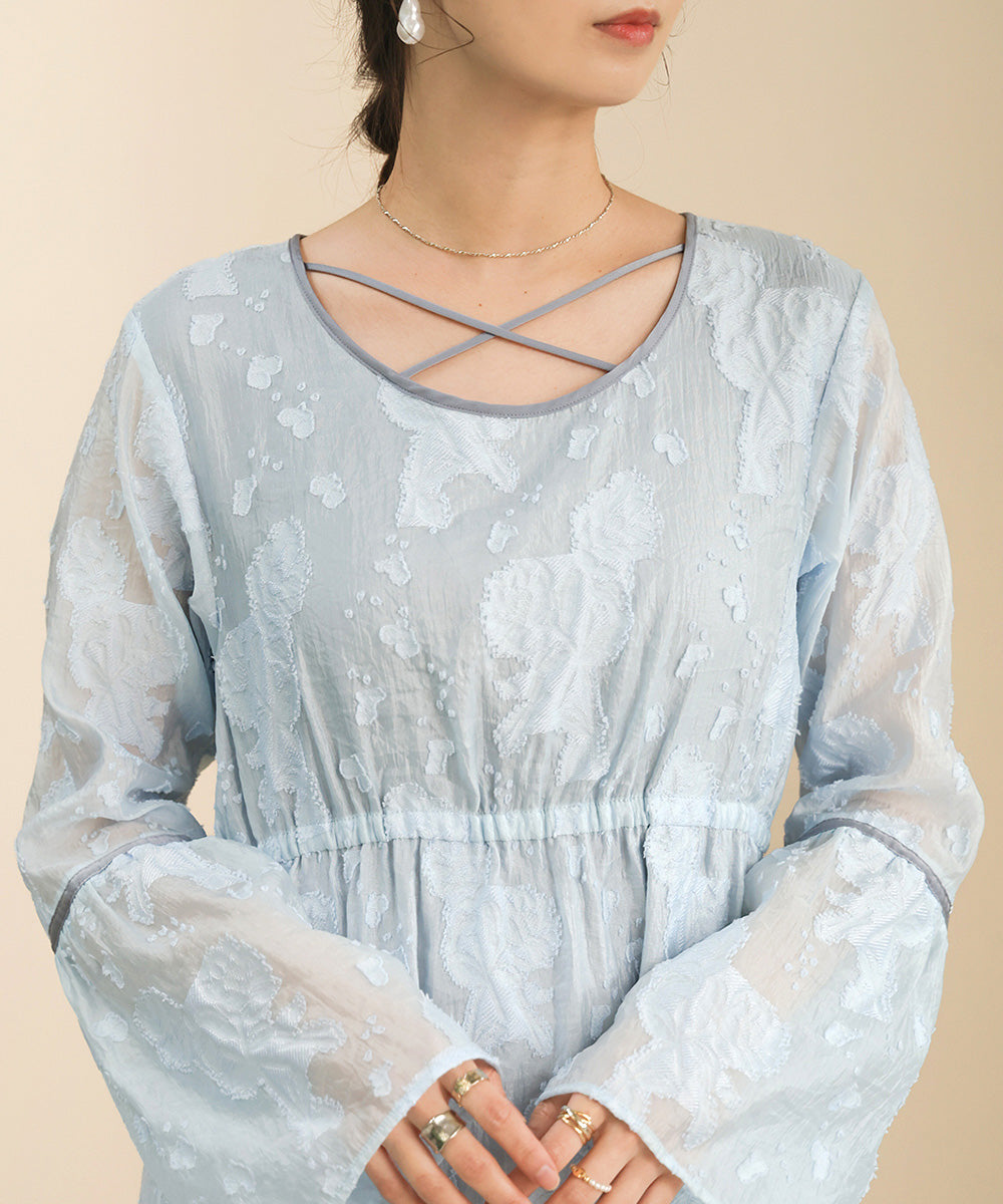 JACQUARD FLARE ONEPIECE