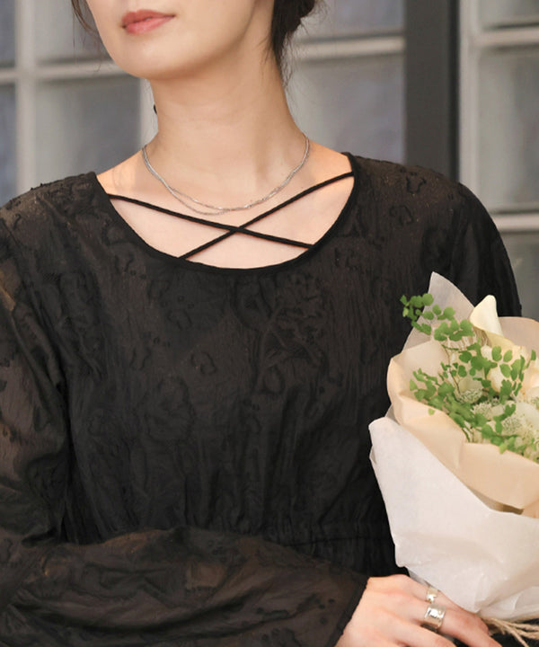 JACQUARD FLARE ONEPIECE