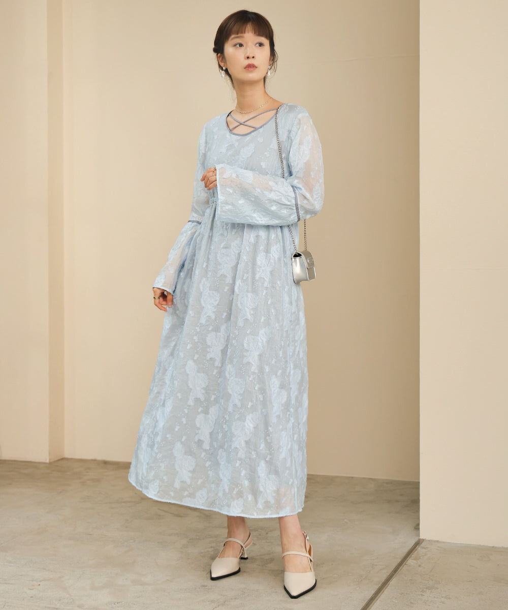JACQUARD FLARE ONEPIECE