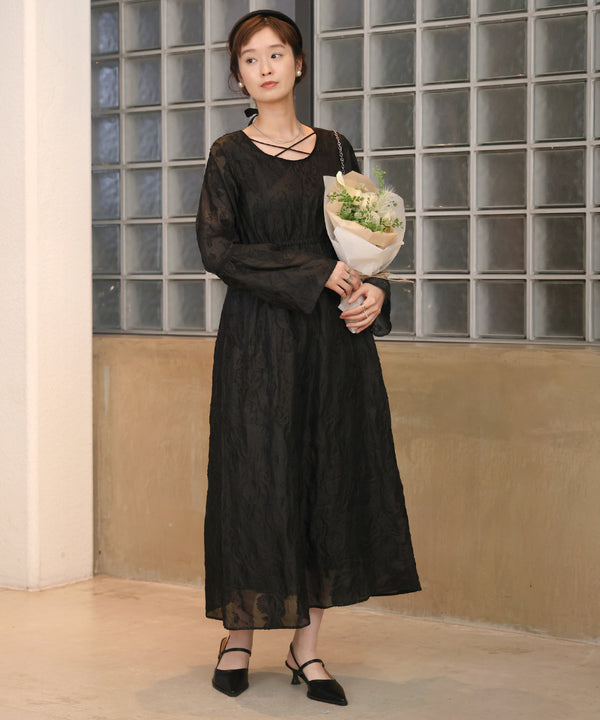 JACQUARD FLARE ONEPIECE