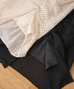 SHEER DOT GATHERED SLIT ONEPIECE