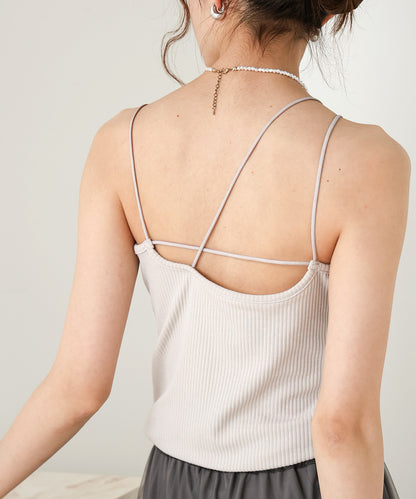 PADDED ASYMMETRICAL CAMISOLE