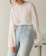 SHEER SHAGGY BLOUSE