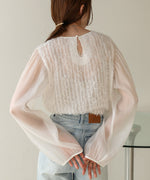 SHEER SHAGGY BLOUSE