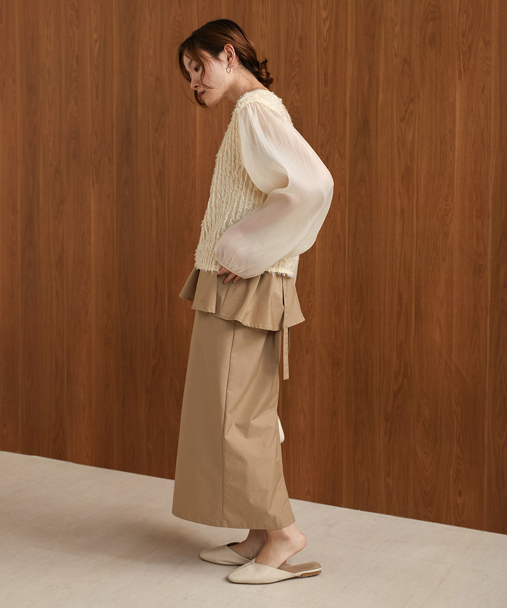 SHEER SHAGGY BLOUSE