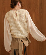 SHEER SHAGGY BLOUSE